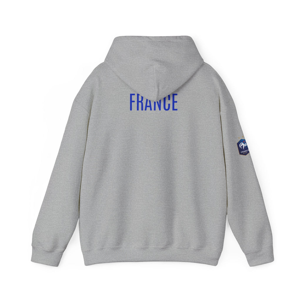 France Logo Hoodie French Crest Pullover with 'FRANCE' Back Print - Etna Gift