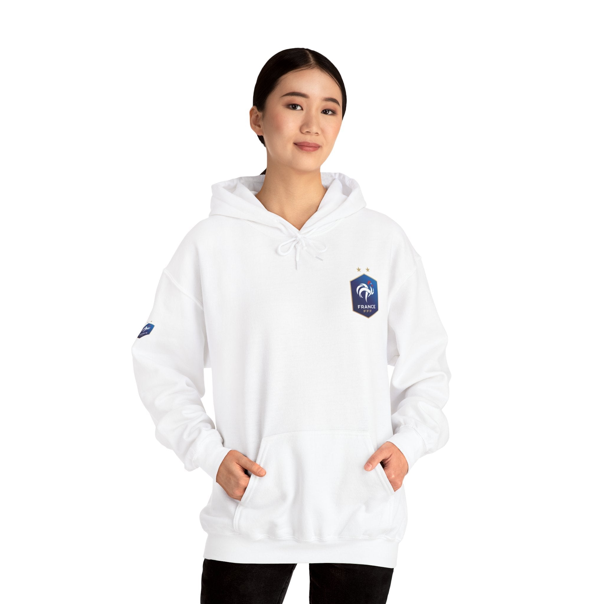 France Logo Hoodie French Crest Pullover with 'FRANCE' Back Print - Etna Gift
