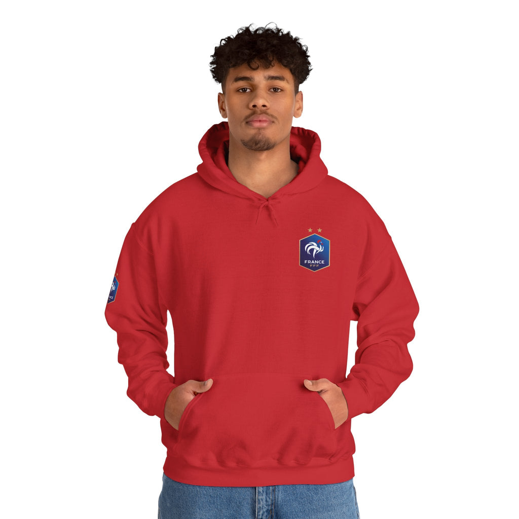France Logo Hoodie French Crest Pullover with 'FRANCE' Back Print - Etna Gift