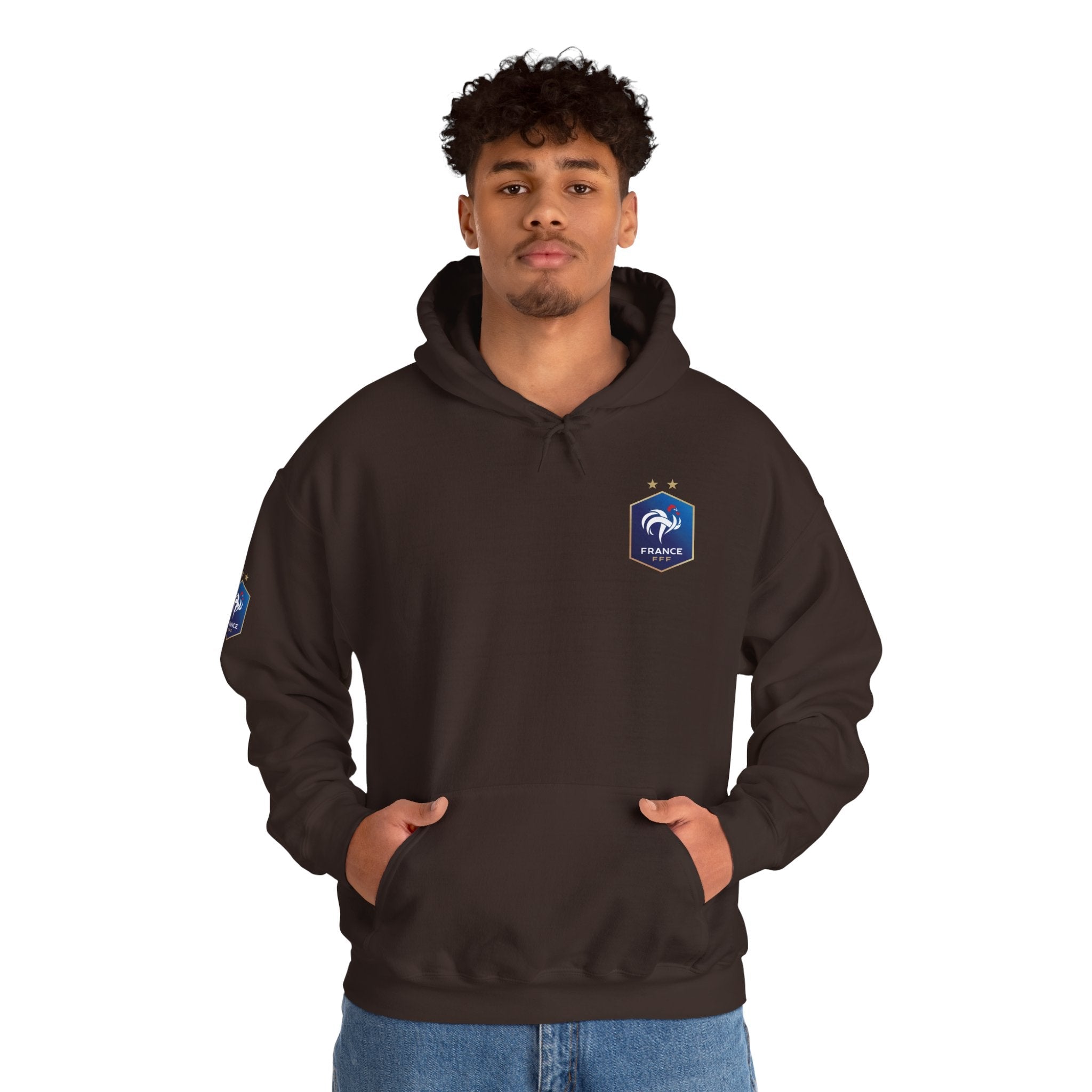 France Logo Hoodie French Crest Pullover with 'FRANCE' Back Print - Etna Gift