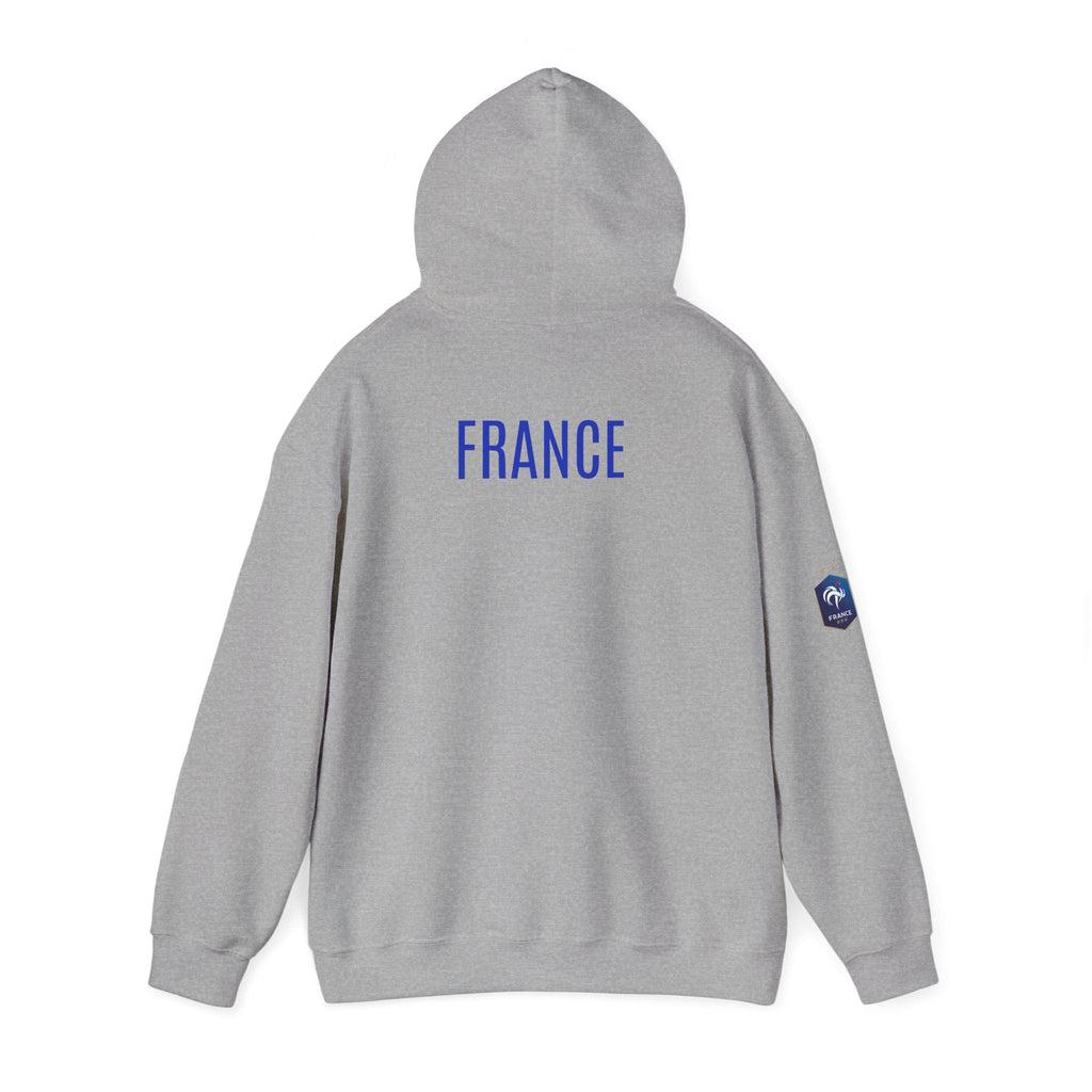 France Logo Hoodie French Crest Pullover with 'FRANCE' Back Print - Etna Gift