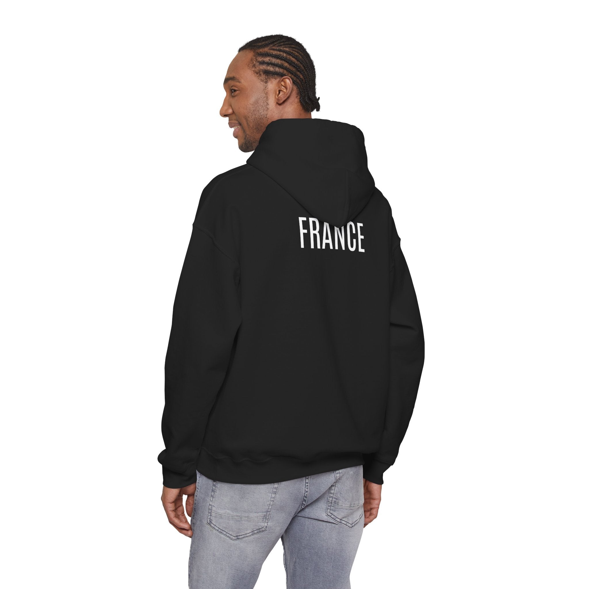 France Logo Hoodie French Crest Pullover with 'FRANCE' Back Print - Etna Gift