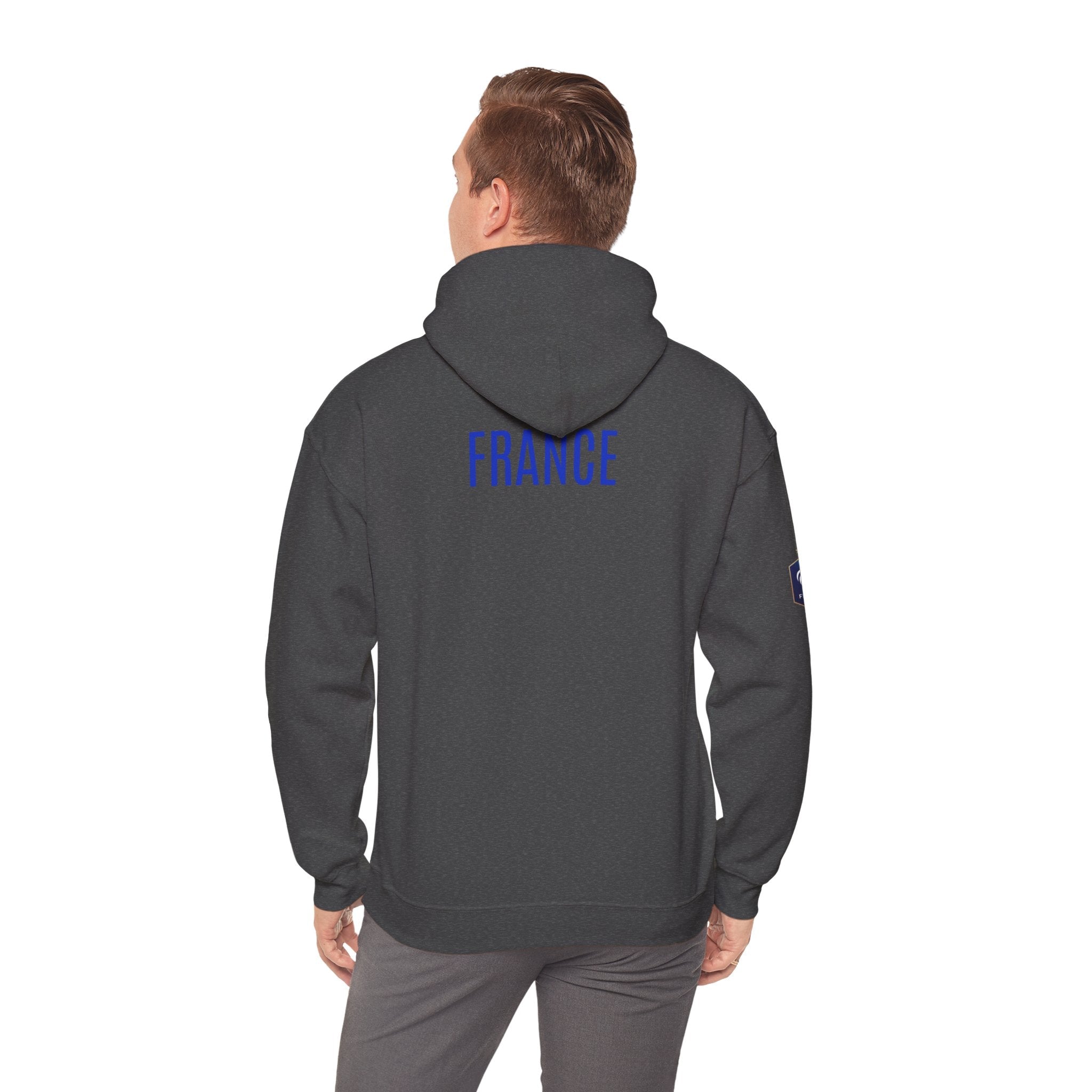 France Logo Hoodie French Crest Pullover with 'FRANCE' Back Print - Etna Gift