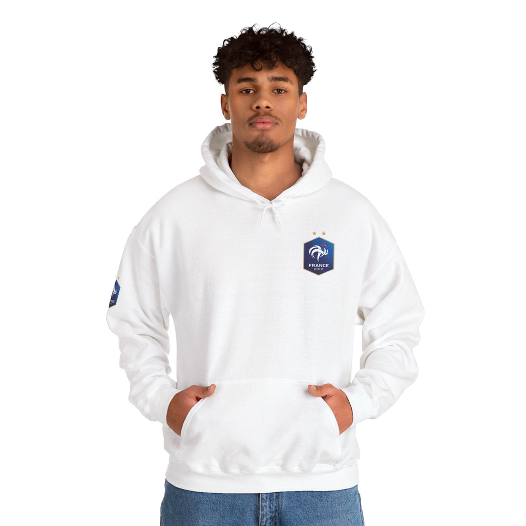 France Logo Hoodie French Crest Pullover with 'FRANCE' Back Print - Etna Gift