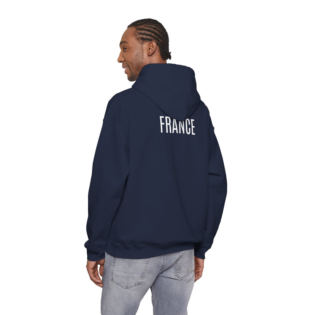 France Logo Hoodie French Crest Pullover with 'FRANCE' Back Print - Etna Gift