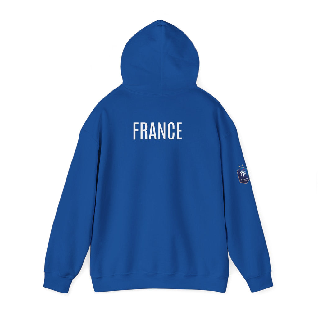 France Logo Hoodie French Crest Pullover with 'FRANCE' Back Print - Etna Gift