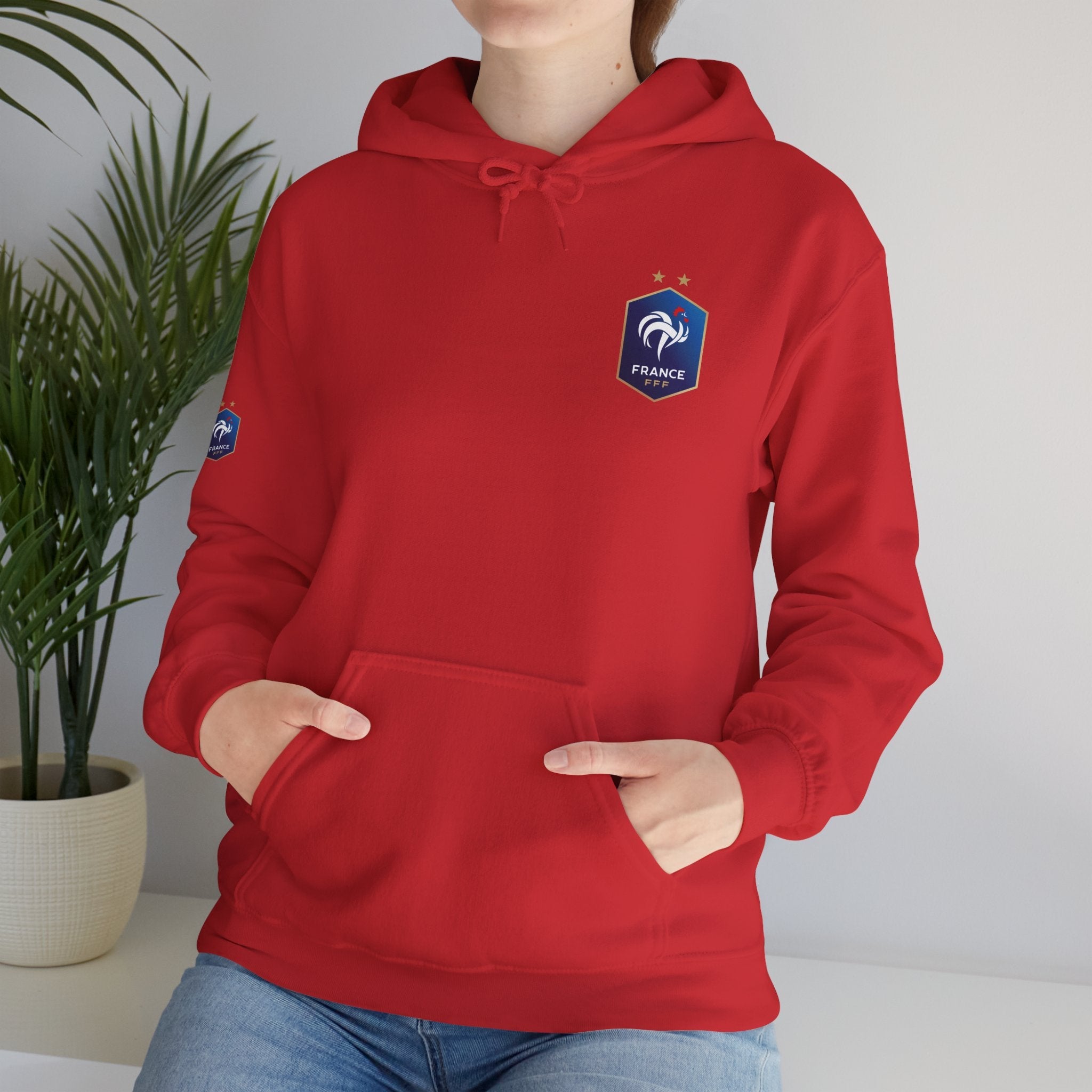 France Logo Hoodie French Crest Pullover with 'FRANCE' Back Print - Etna Gift