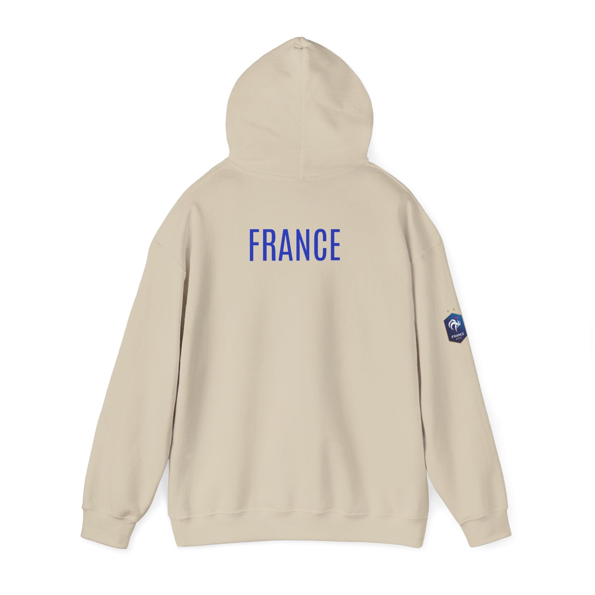 France Logo Hoodie French Crest Pullover with 'FRANCE' Back Print - Etna Gift