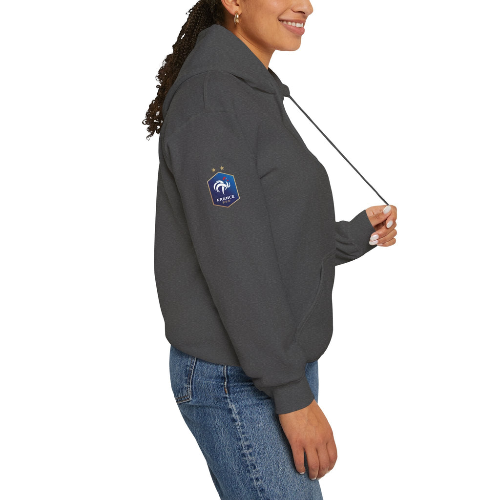 France Logo Hoodie French Crest Pullover with 'FRANCE' Back Print - Etna Gift