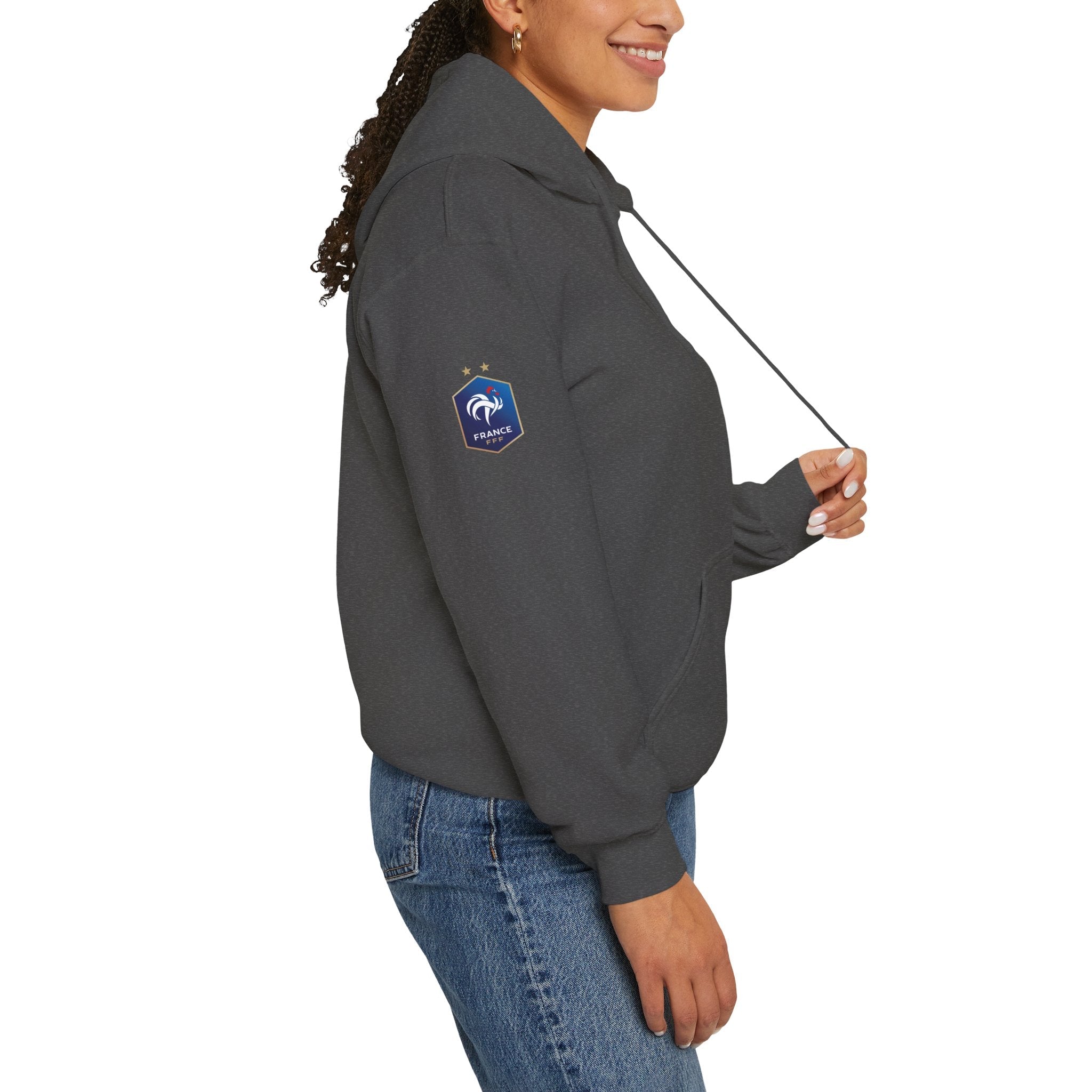France Logo Hoodie French Crest Pullover with 'FRANCE' Back Print - Etna Gift