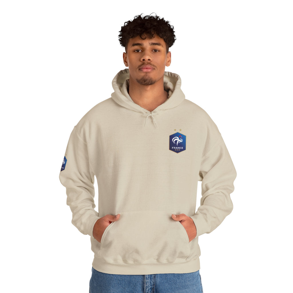 France Logo Hoodie French Crest Pullover with 'FRANCE' Back Print - Etna Gift