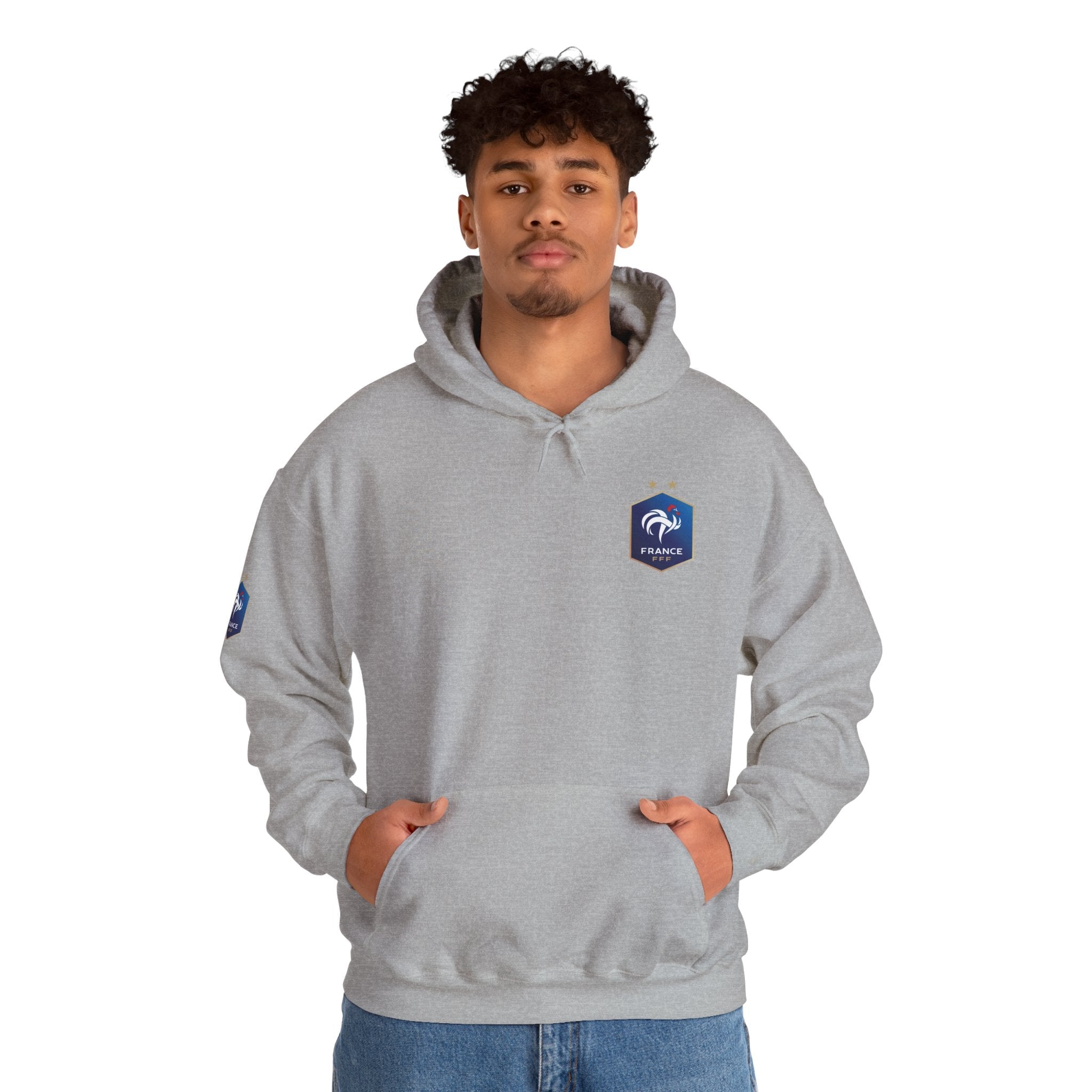 France Logo Hoodie French Crest Pullover with 'FRANCE' Back Print - Etna Gift