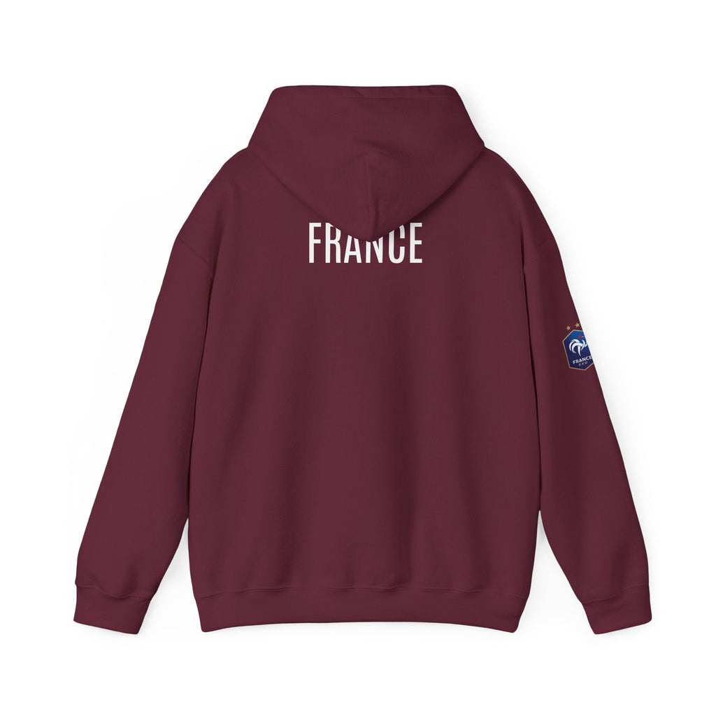 France Logo Hoodie French Crest Pullover with 'FRANCE' Back Print - Etna Gift