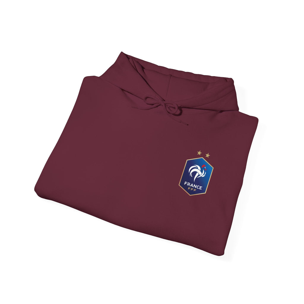 France Logo Hoodie French Crest Pullover with 'FRANCE' Back Print - Etna Gift