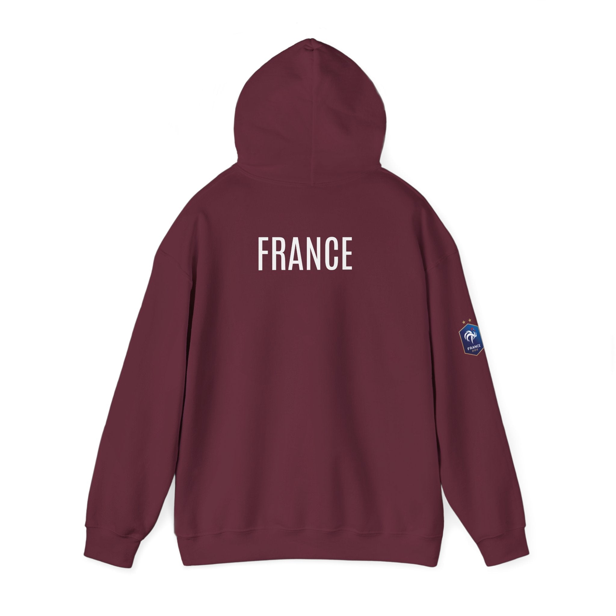 France Logo Hoodie French Crest Pullover with 'FRANCE' Back Print - Etna Gift