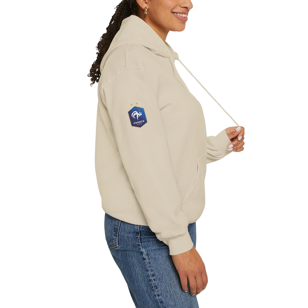 France Logo Hoodie French Crest Pullover with 'FRANCE' Back Print - Etna Gift