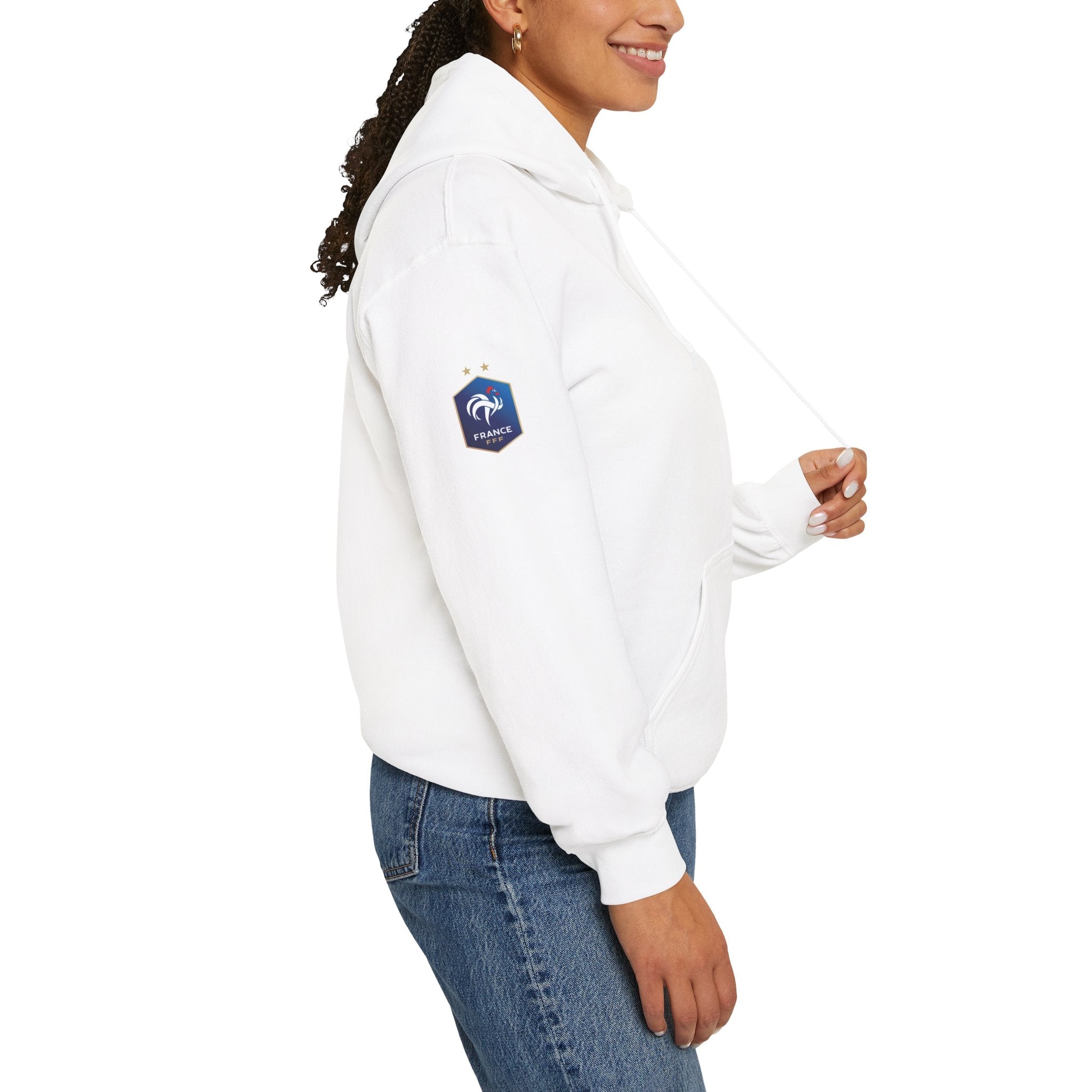 France Logo Hoodie French Crest Pullover with 'FRANCE' Back Print - Etna Gift