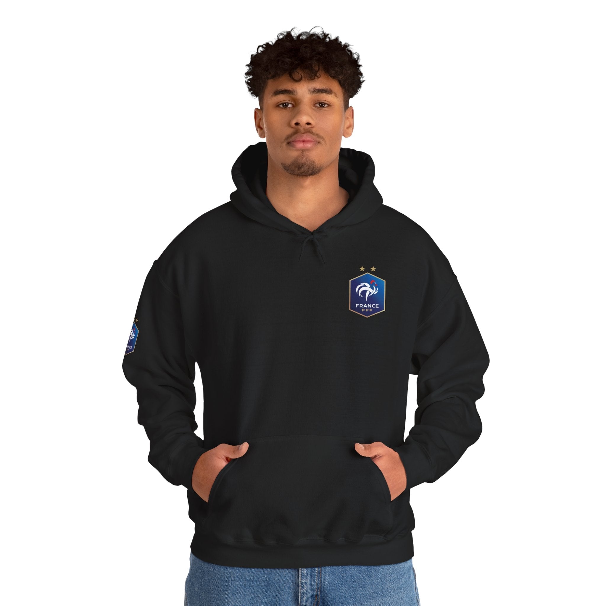 France Logo Hoodie French Crest Pullover with 'FRANCE' Back Print - Etna Gift