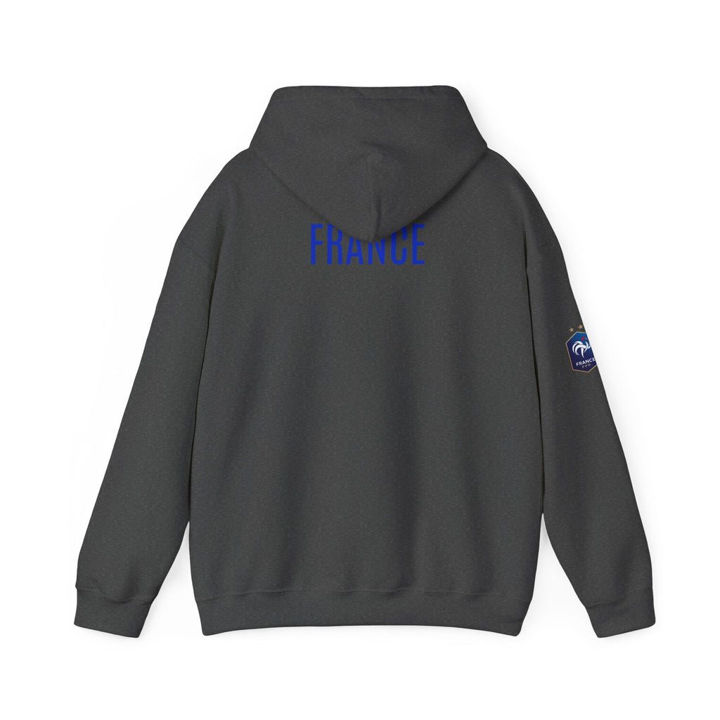 France Logo Hoodie French Crest Pullover with 'FRANCE' Back Print - Etna Gift