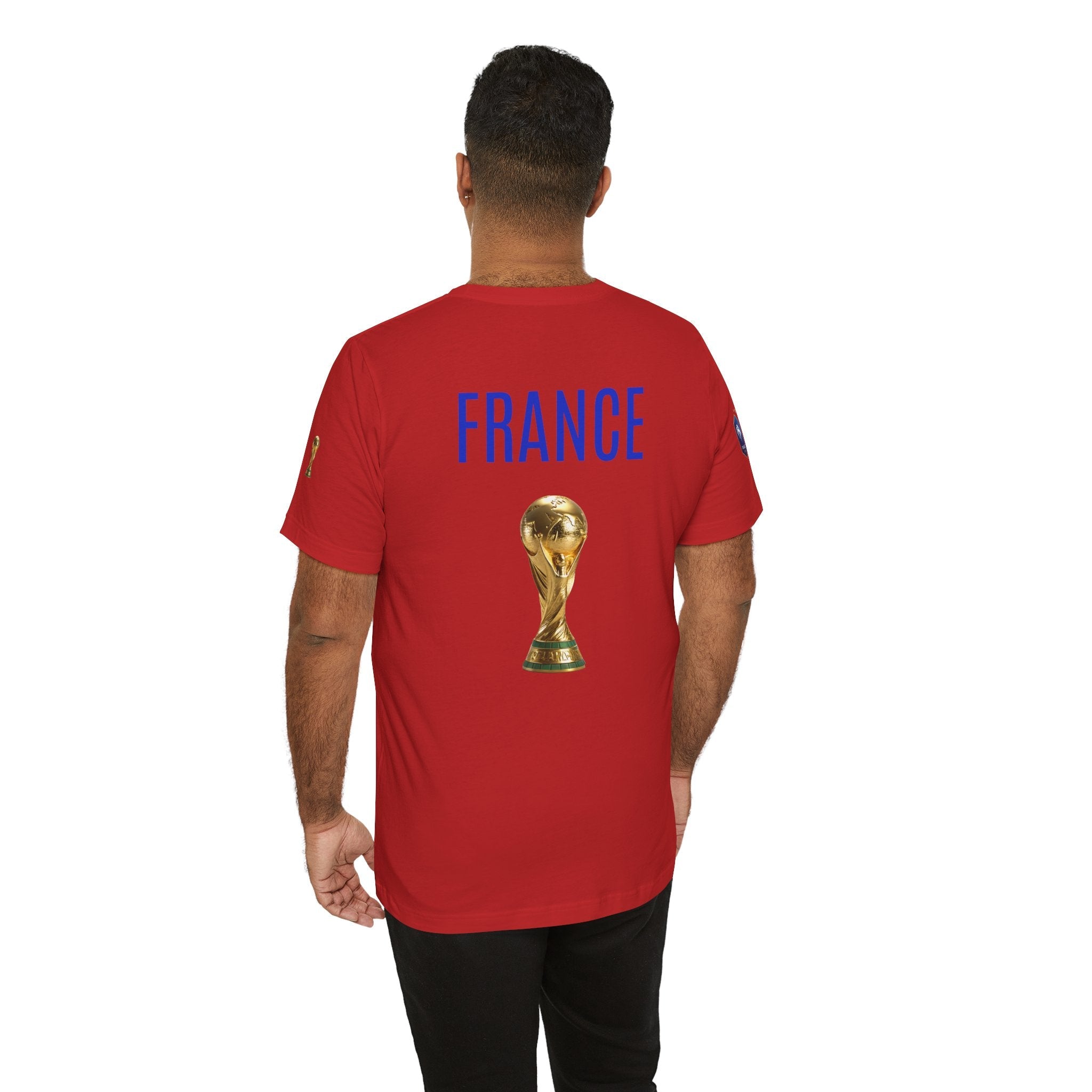 France World Cup Trophy T‑Shirt Football Fan Jersey - Etna Gift
