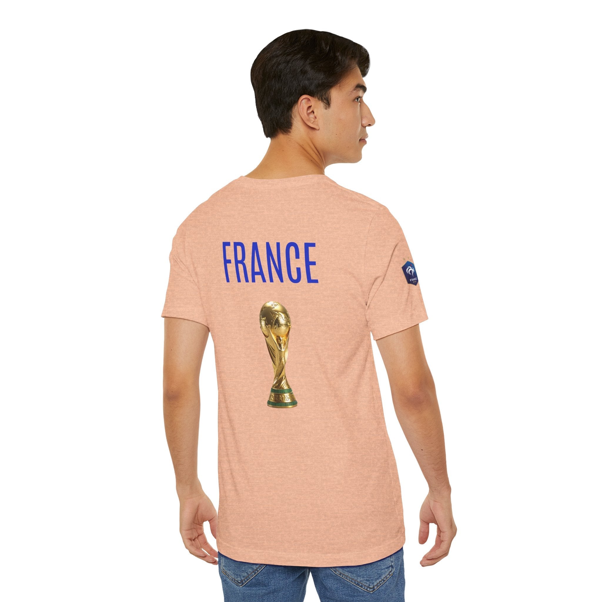 France World Cup Trophy T‑Shirt Football Fan Jersey - Etna Gift