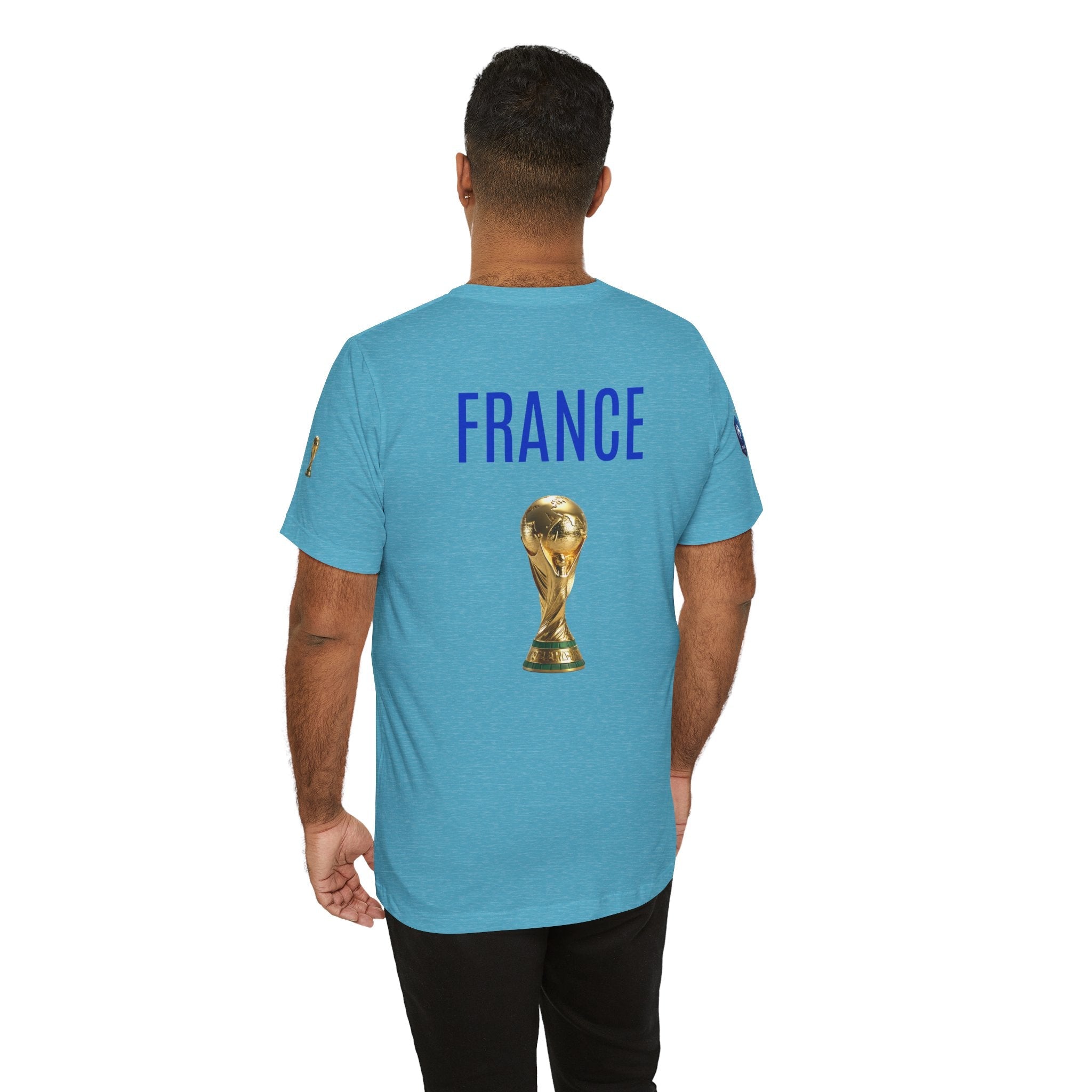 France World Cup Trophy T‑Shirt Football Fan Jersey - Etna Gift