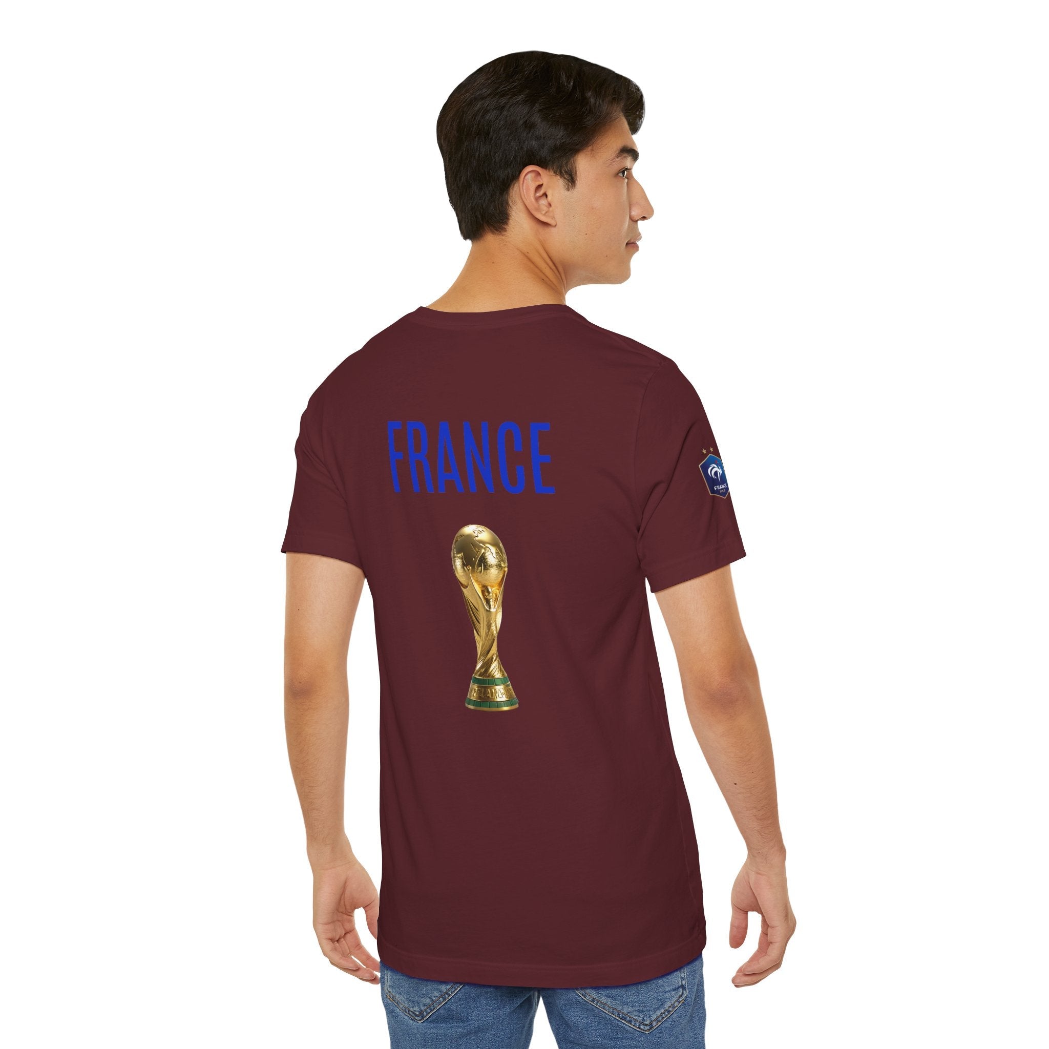 France World Cup Trophy T‑Shirt Football Fan Jersey - Etna Gift