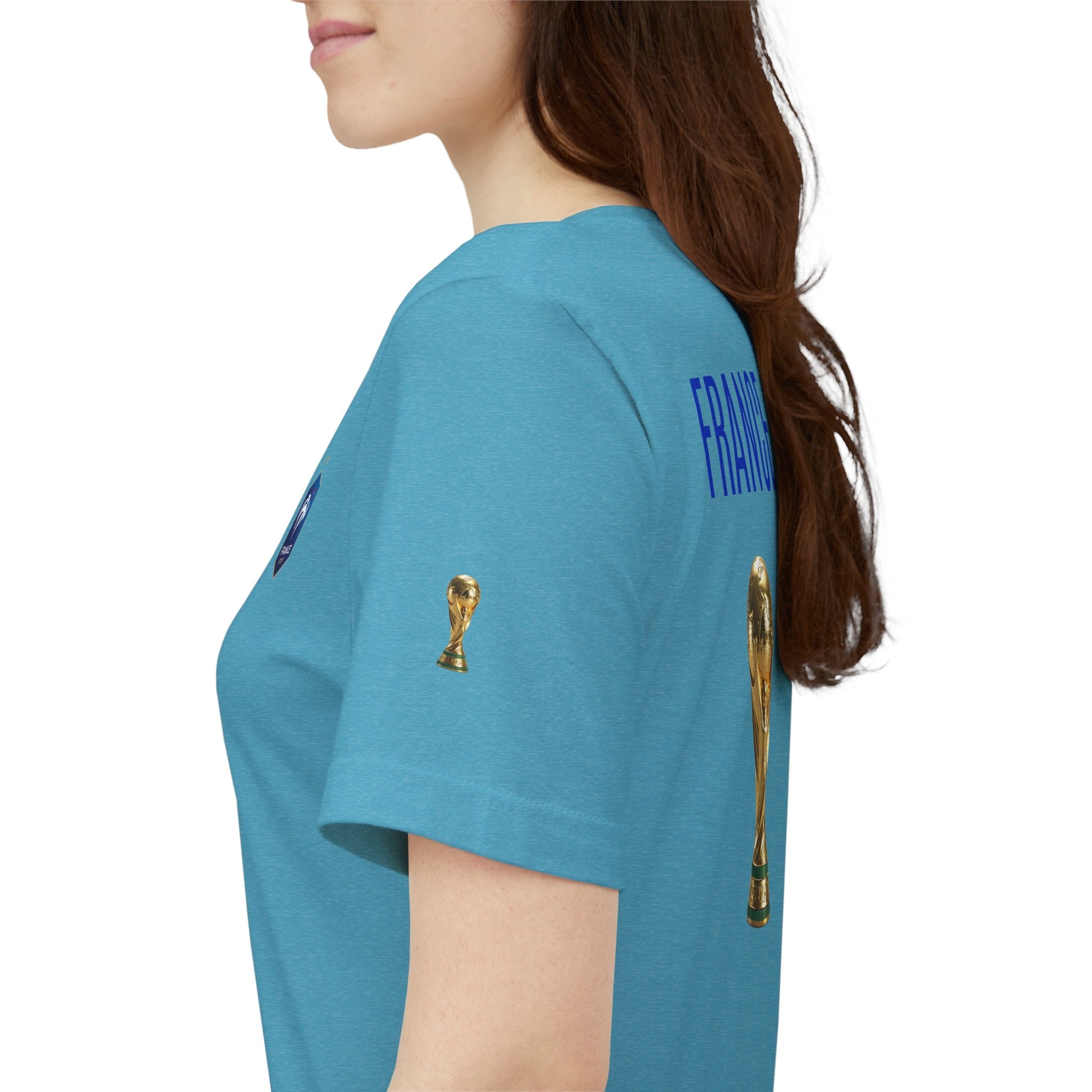France World Cup Trophy T‑Shirt Football Fan Jersey - Etna Gift