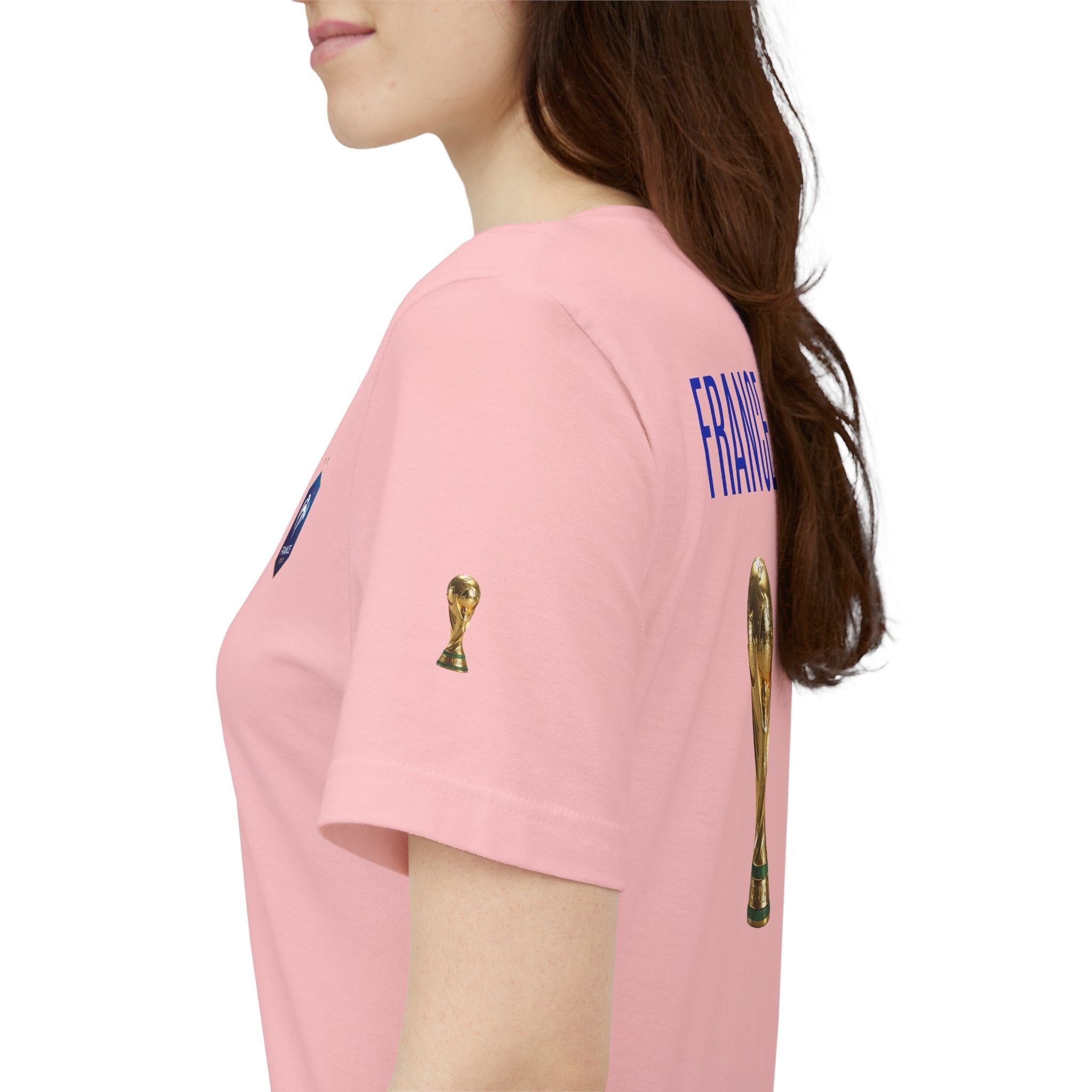 France World Cup Trophy T‑Shirt Football Fan Jersey - Etna Gift