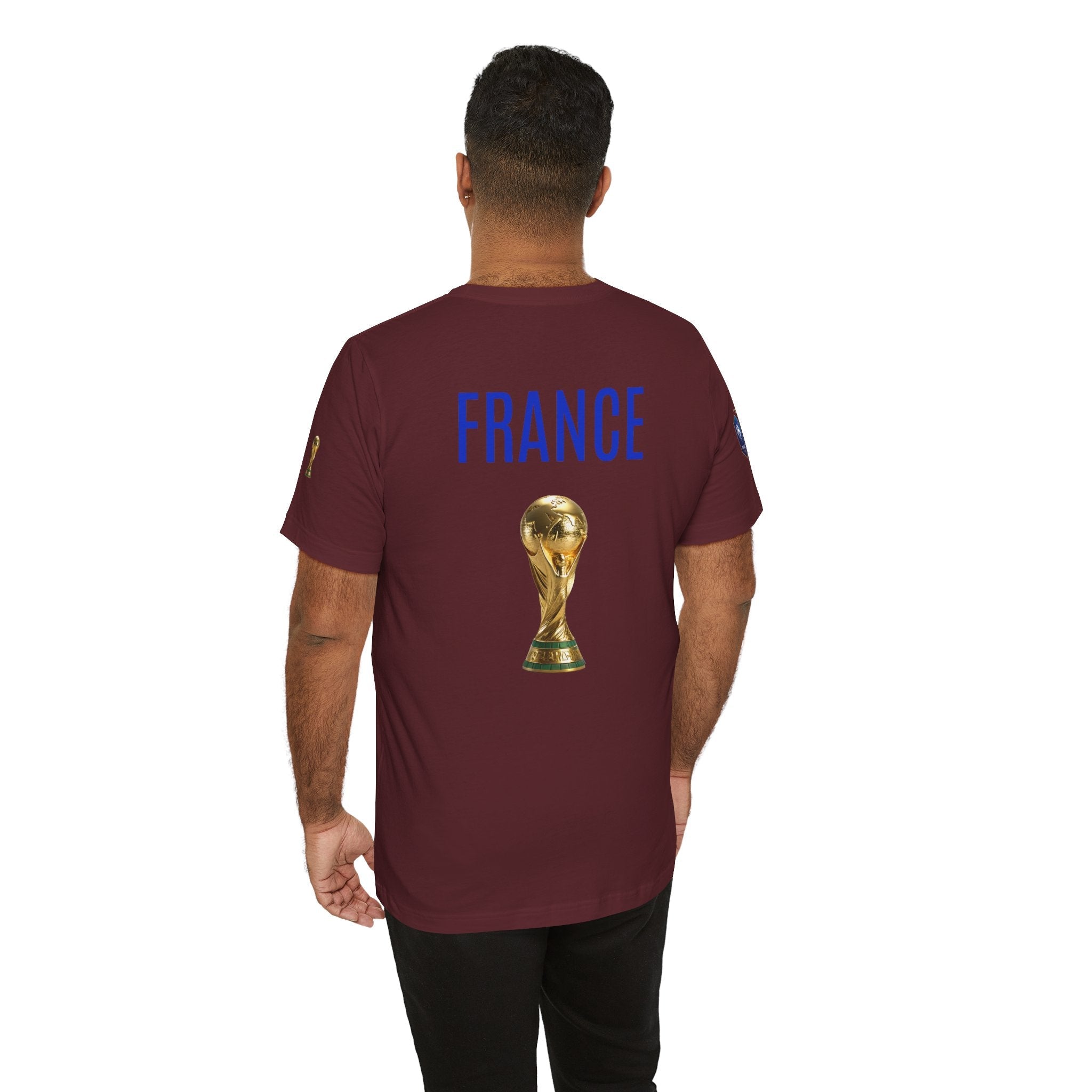 France World Cup Trophy T‑Shirt Football Fan Jersey - Etna Gift