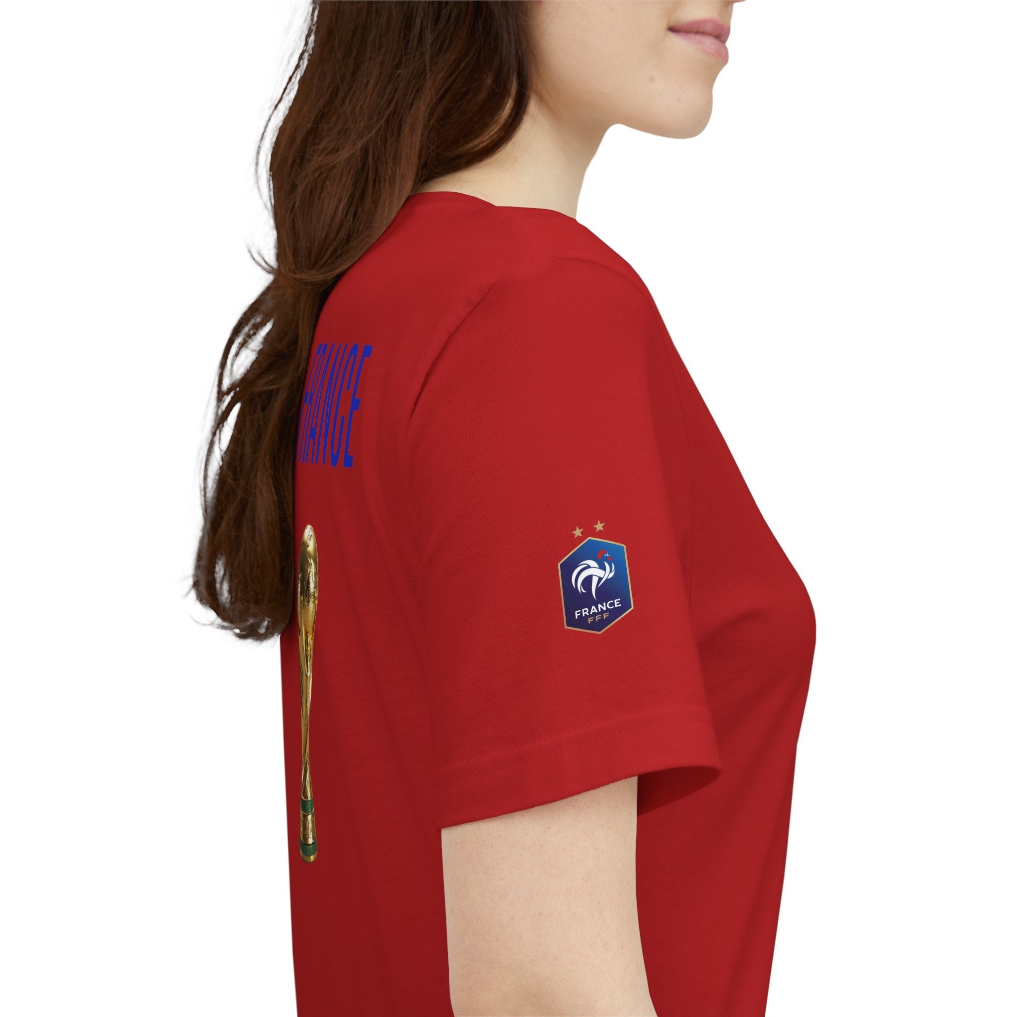 France World Cup Trophy T‑Shirt Football Fan Jersey - Etna Gift
