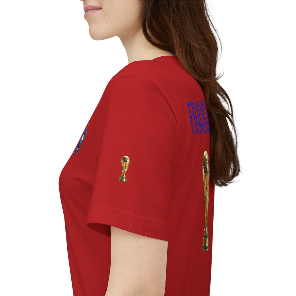 France World Cup Trophy T‑Shirt Football Fan Jersey - Etna Gift
