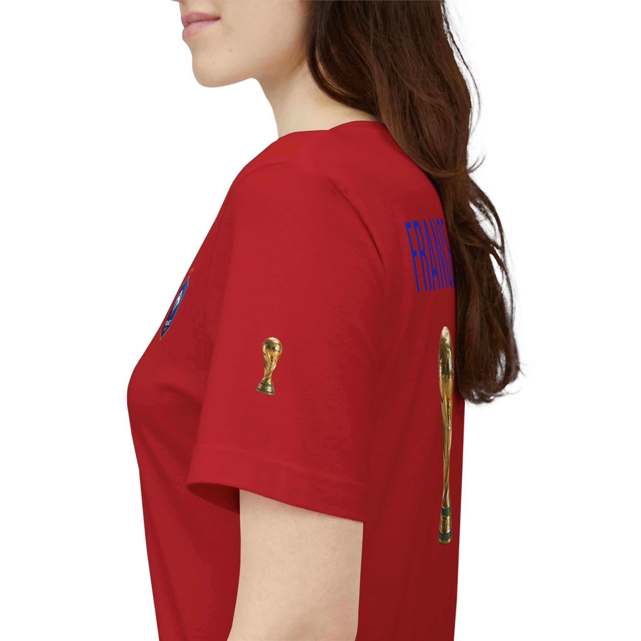 France World Cup Trophy T‑Shirt Football Fan Jersey - Etna Gift