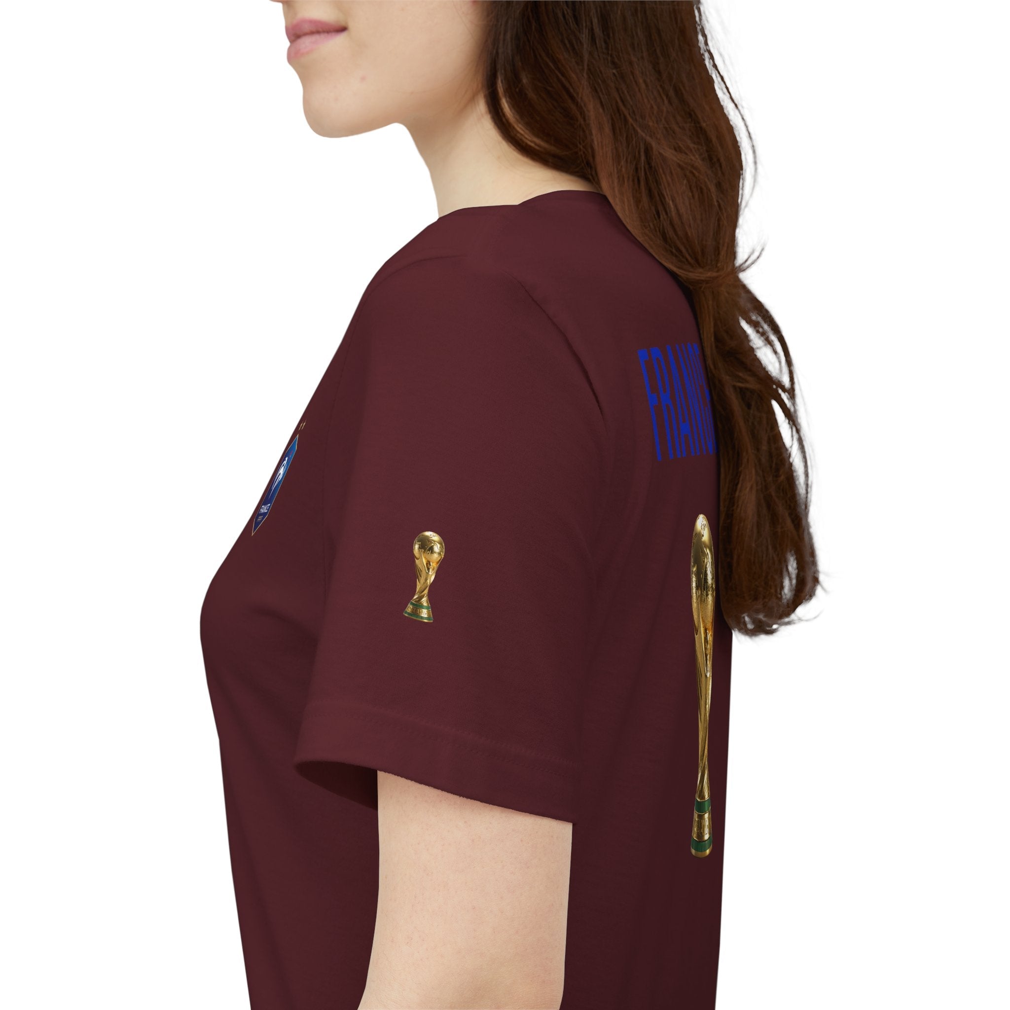 France World Cup Trophy T‑Shirt Football Fan Jersey - Etna Gift