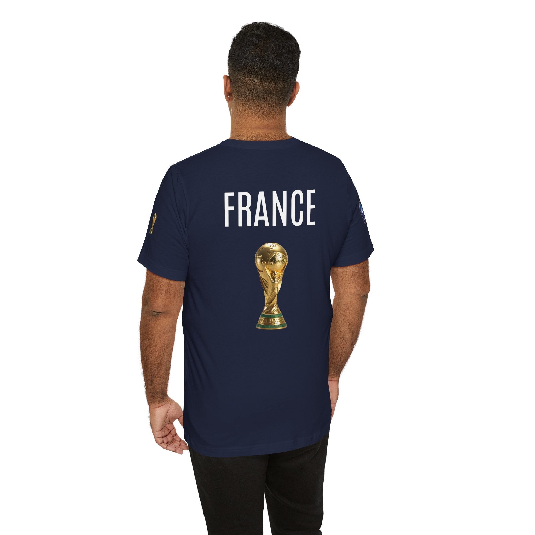 France World Cup Trophy T‑Shirt Football Fan Jersey - Etna Gift