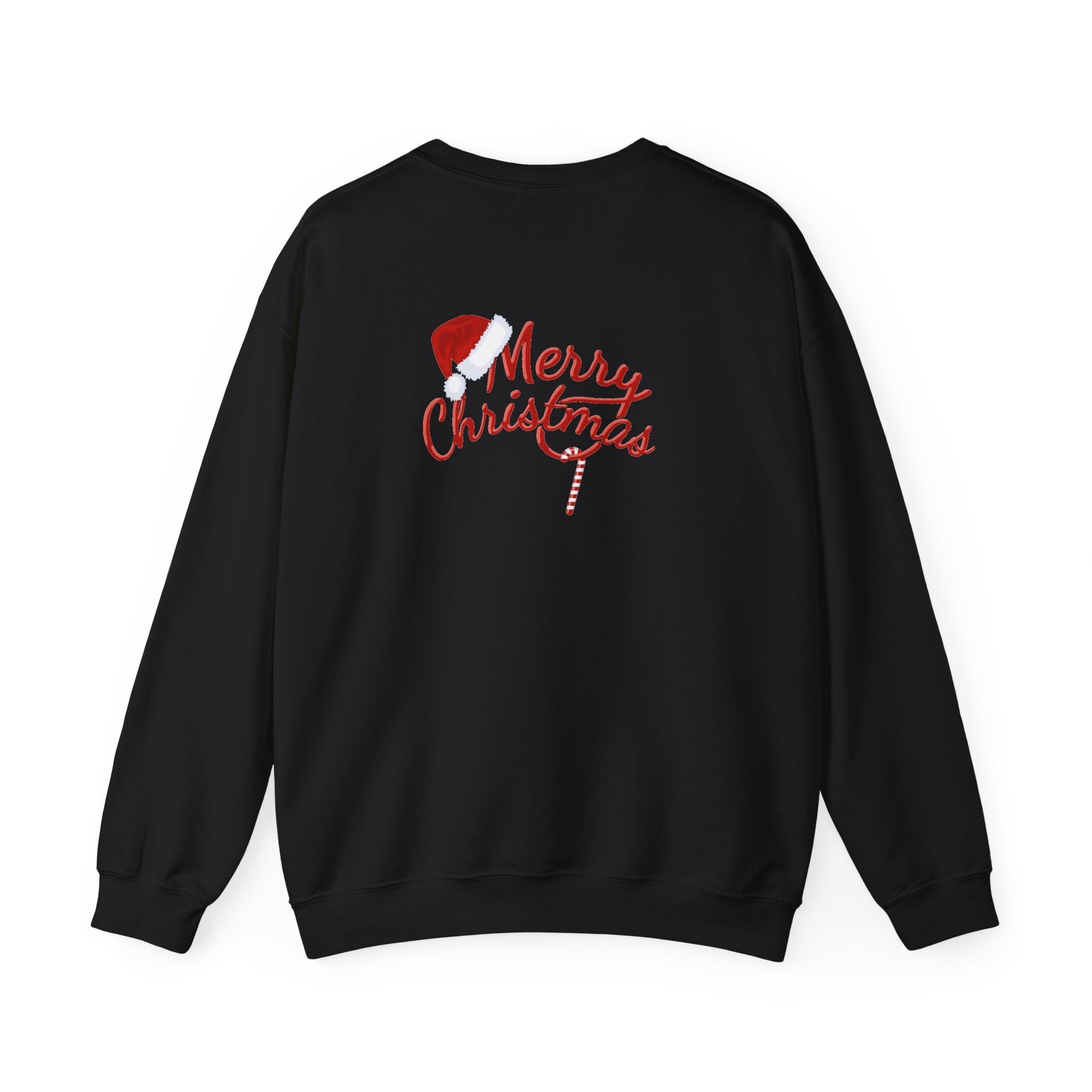 Gingerbread Train crewneck sweatshirt | Merry Christmas back print - Etna Gift