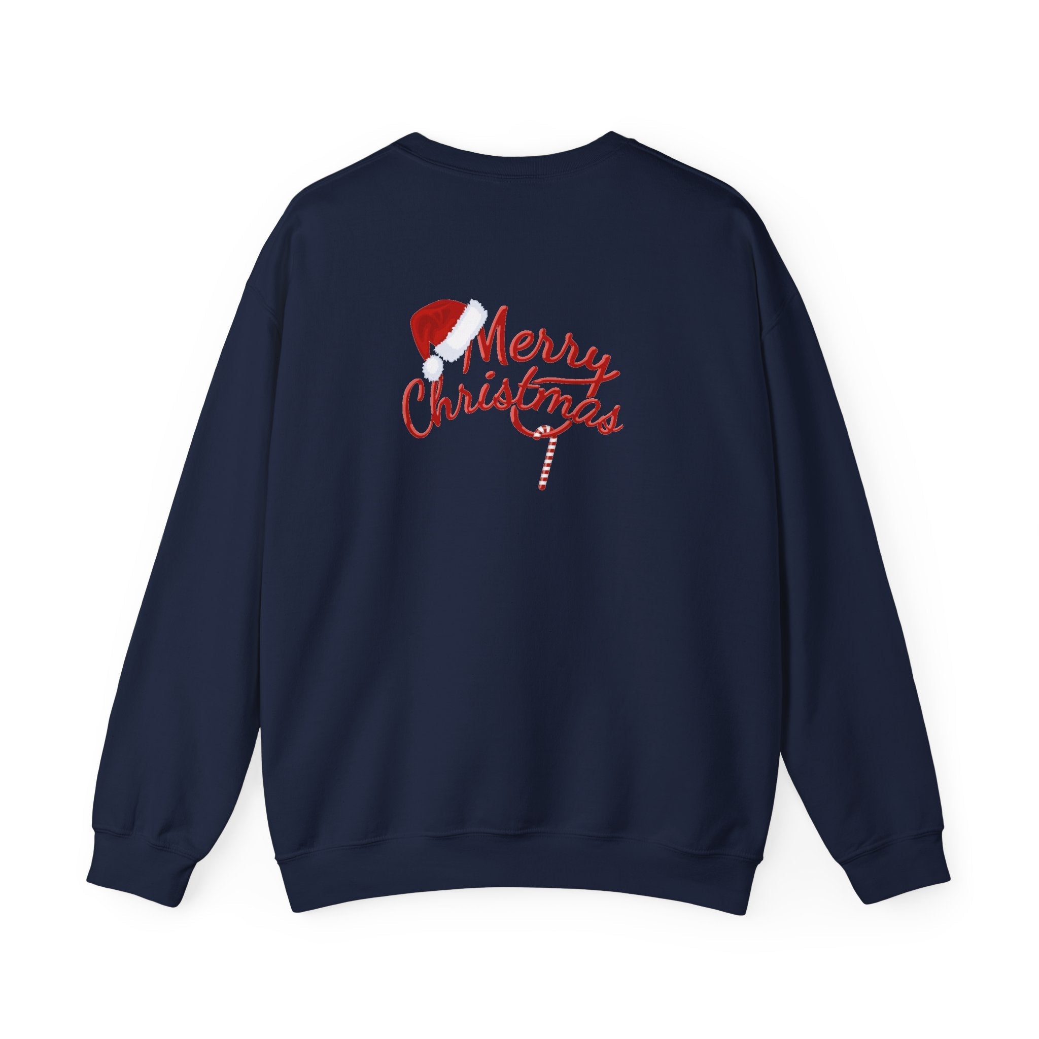 Gingerbread Train crewneck sweatshirt | Merry Christmas back print - Etna Gift
