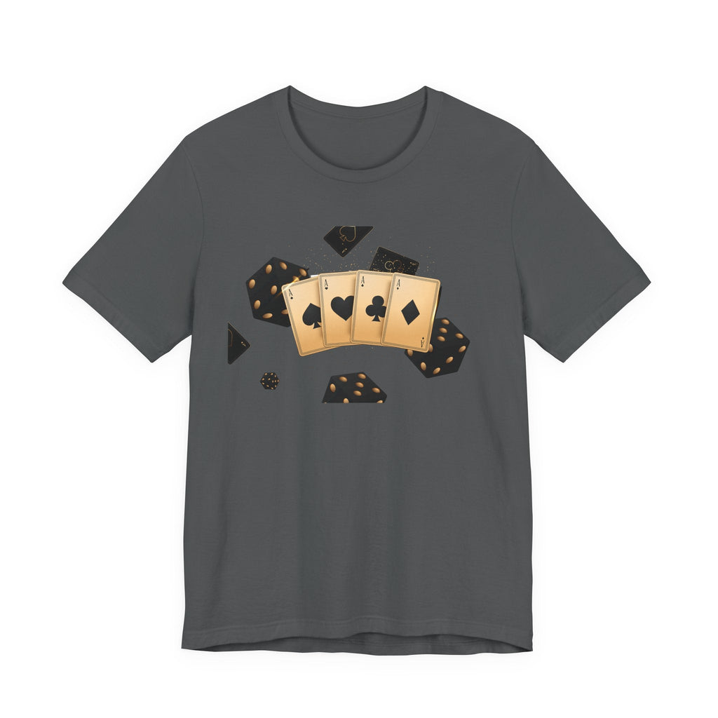 Gold Playing Cards tee Poker Card Suit Design - Etna Gift