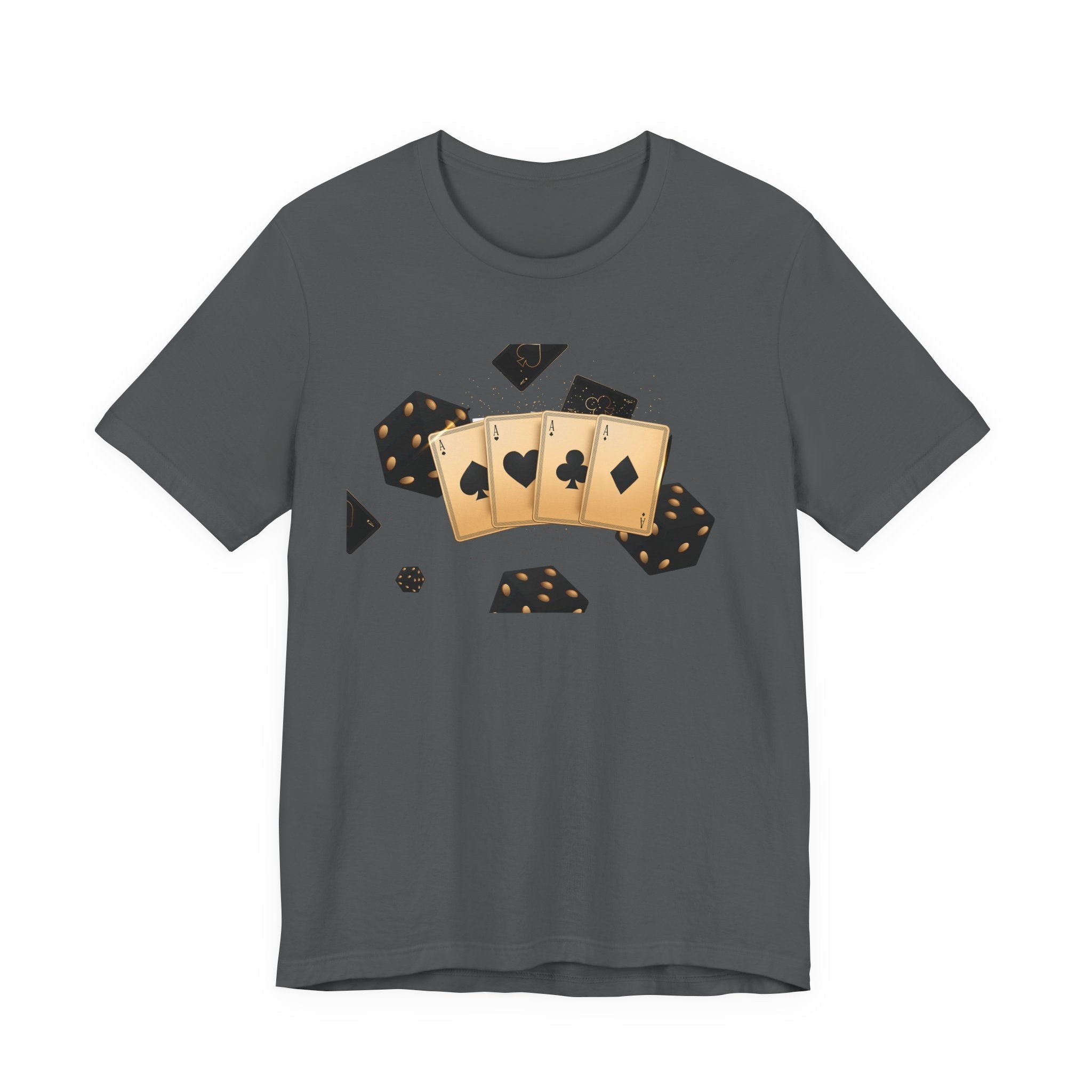 Gold Playing Cards tee Poker Card Suit Design - Etna Gift