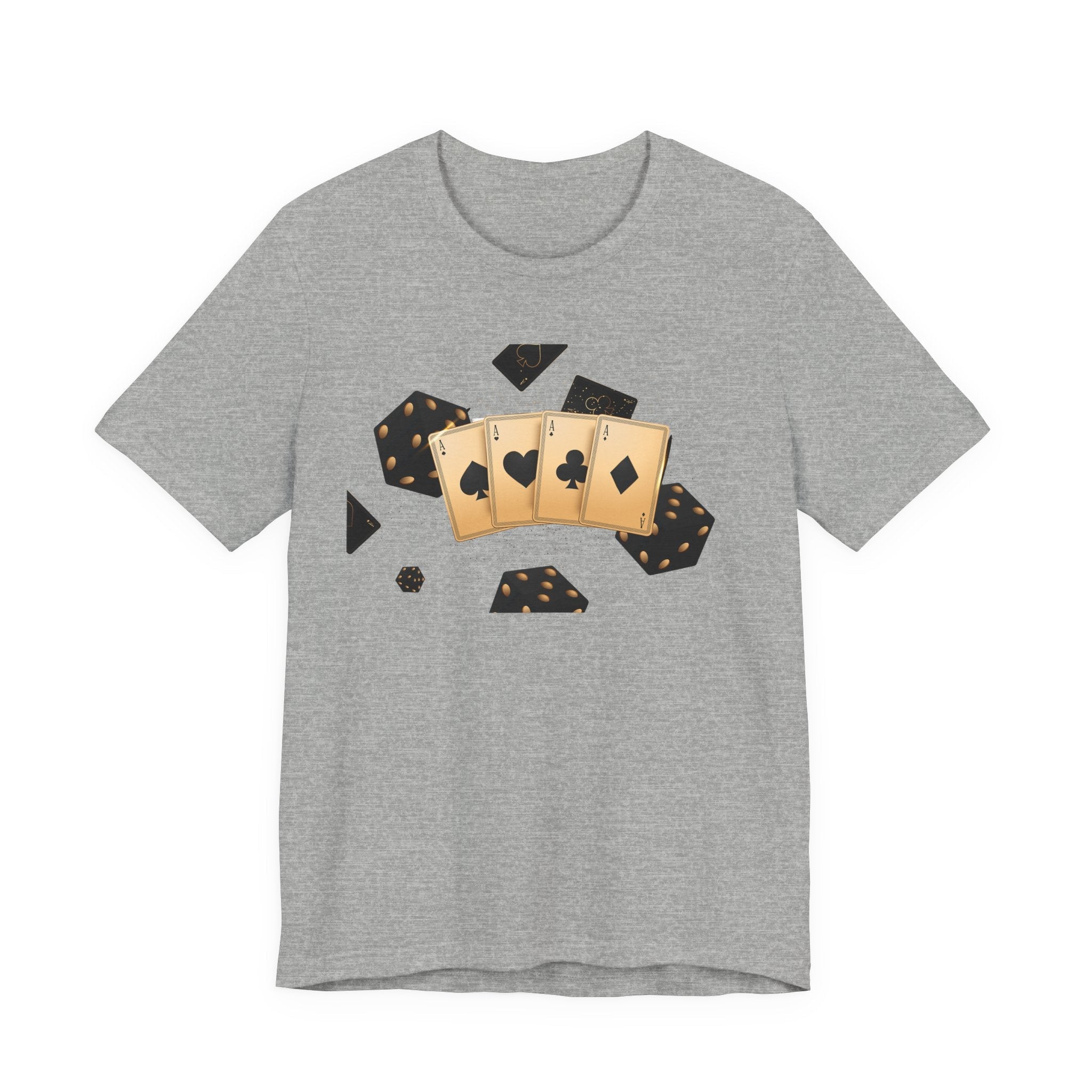 Gold Playing Cards tee Poker Card Suit Design - Etna Gift