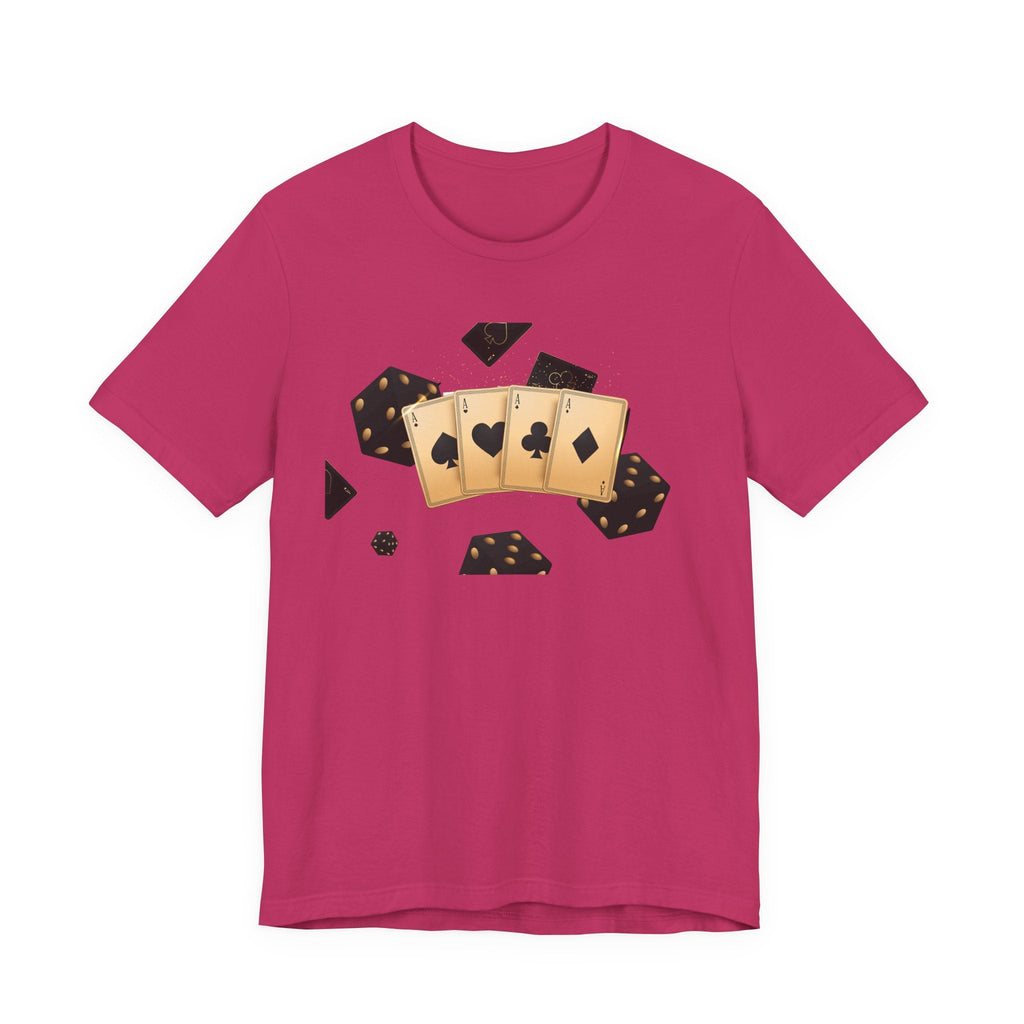 Gold Playing Cards tee Poker Card Suit Design - Etna Gift