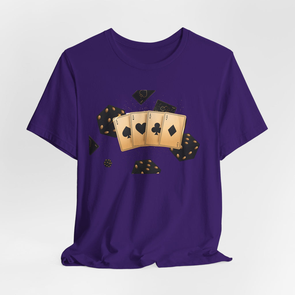 Gold Playing Cards tee Poker Card Suit Design - Etna Gift