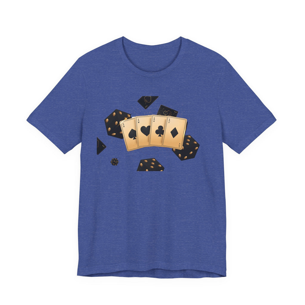 Gold Playing Cards tee Poker Card Suit Design - Etna Gift