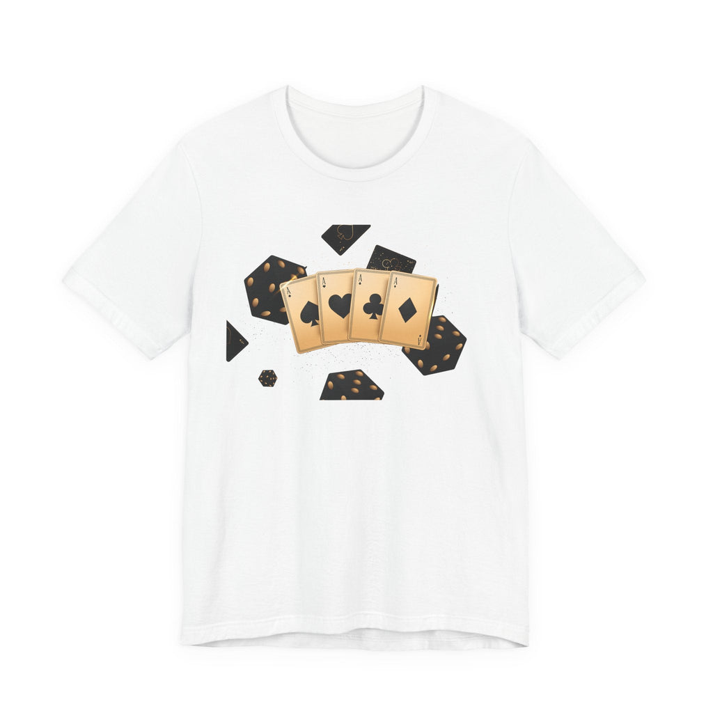 Gold Playing Cards tee Poker Card Suit Design - Etna Gift