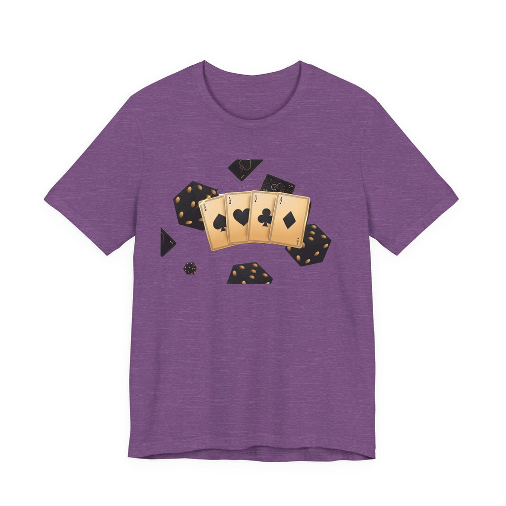 Gold Playing Cards tee Poker Card Suit Design - Etna Gift