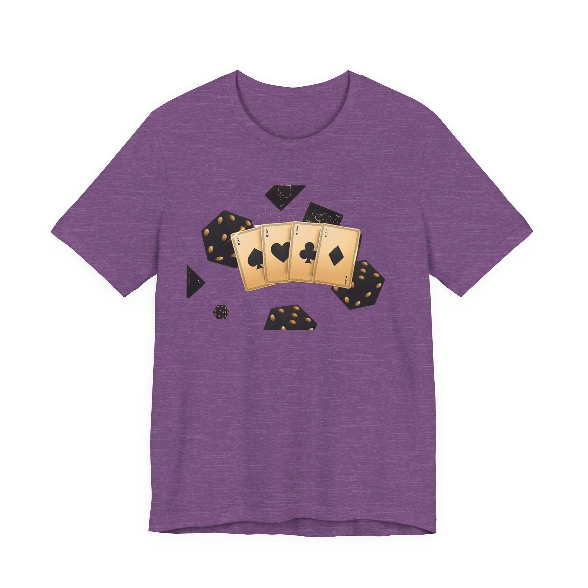 Gold Playing Cards tee Poker Card Suit Design - Etna Gift