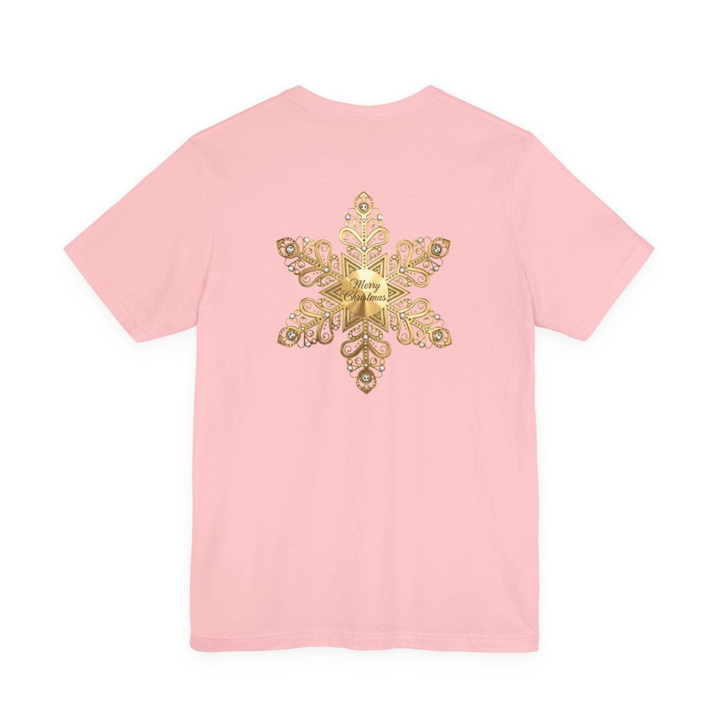 Gold Snowflake Tee | Ornate Metallic Snowflake Design - Etna Gift
