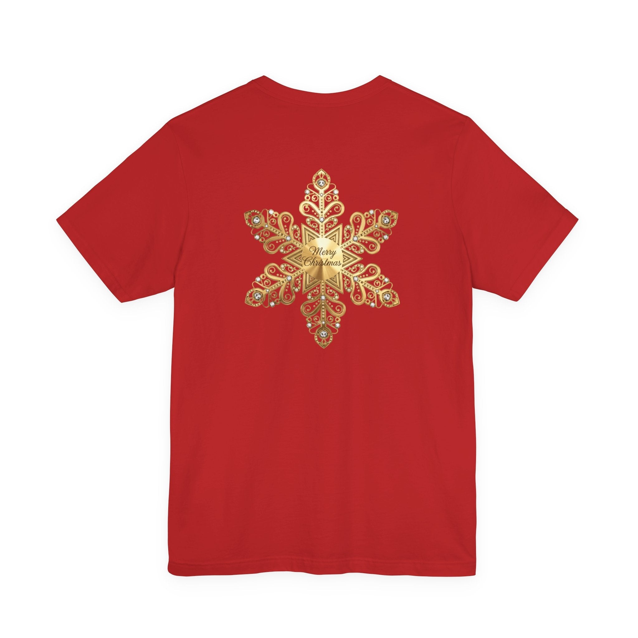 Gold Snowflake Tee | Ornate Metallic Snowflake Design - Etna Gift