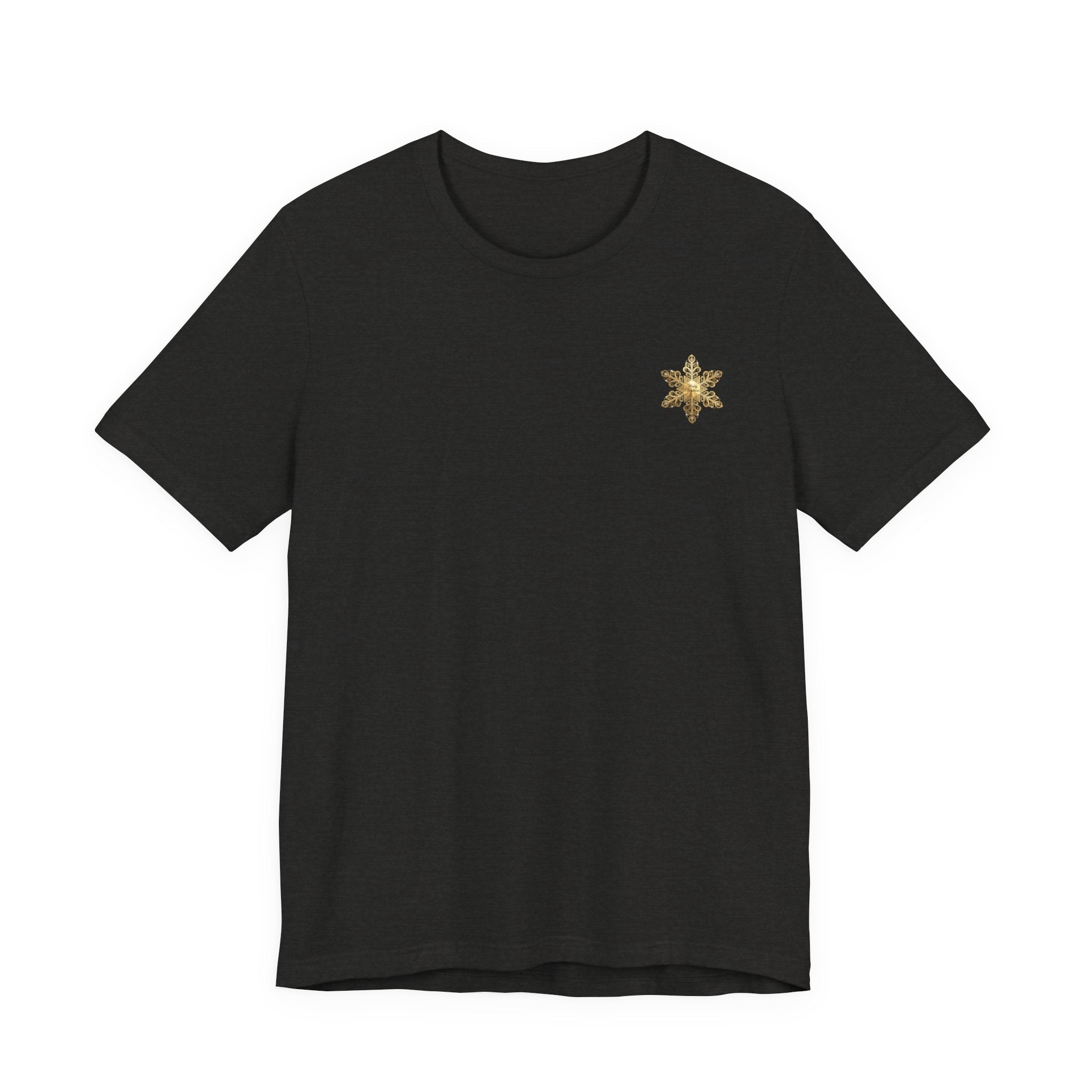 Gold Snowflake Tee | Ornate Metallic Snowflake Design - Etna Gift
