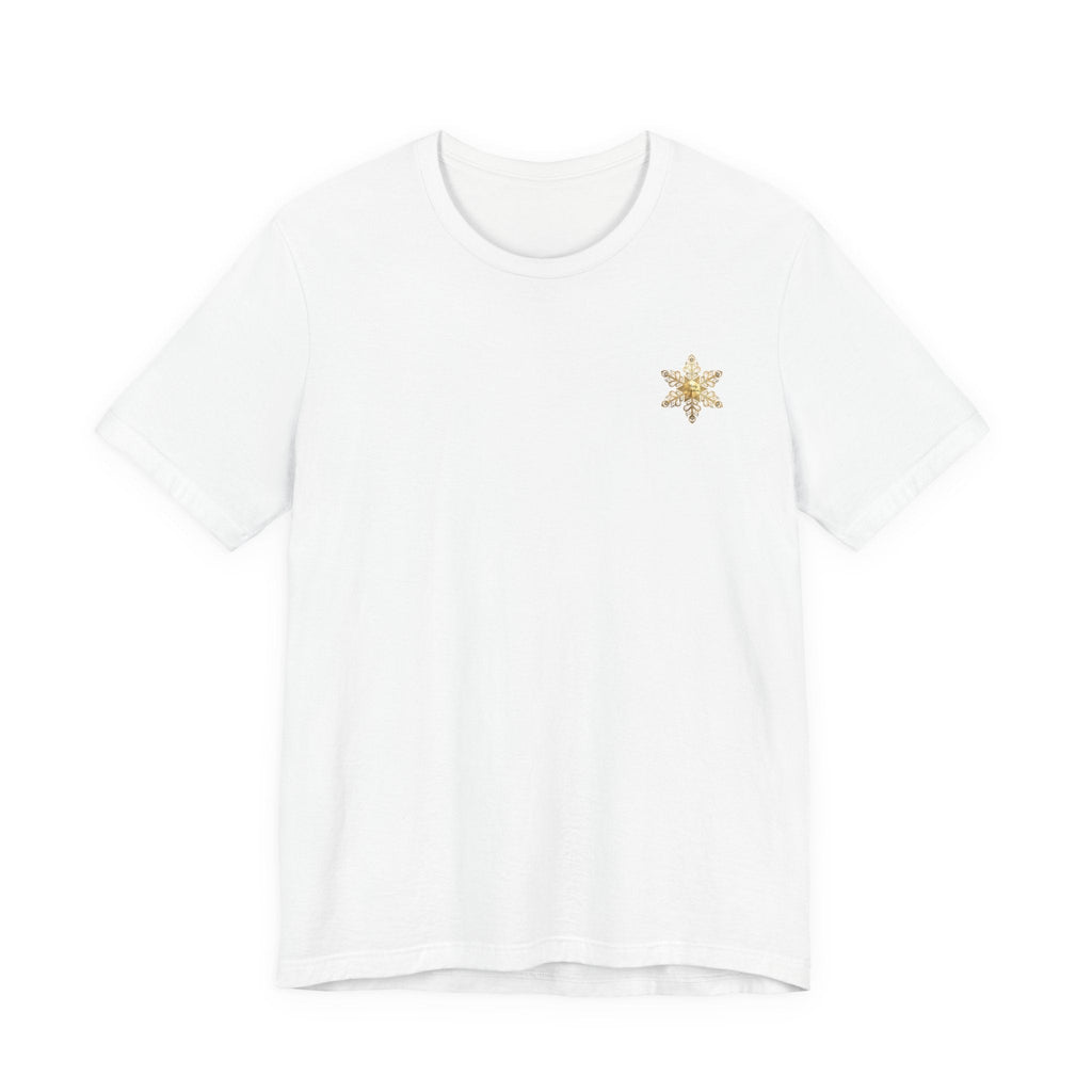 Gold Snowflake Tee | Ornate Metallic Snowflake Design - Etna Gift